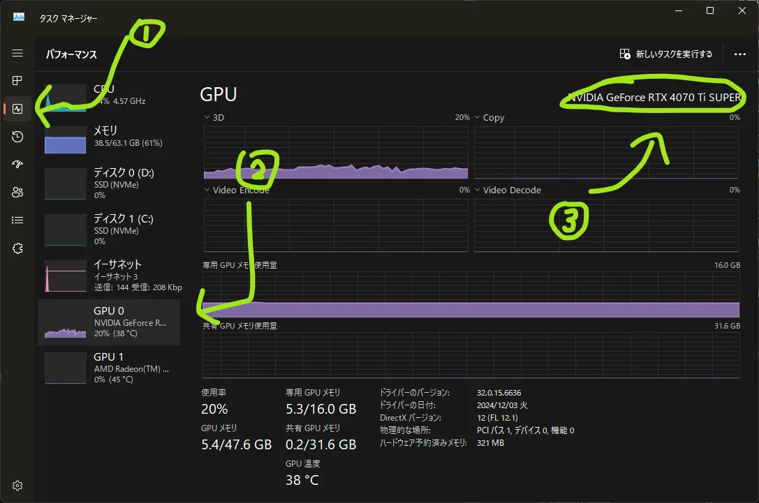 タスクマネージャー