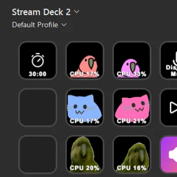 StreamDeck用CPUモニター