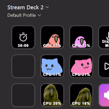 StreamDeck用CPUモニター